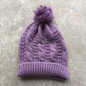 Purple winter hat